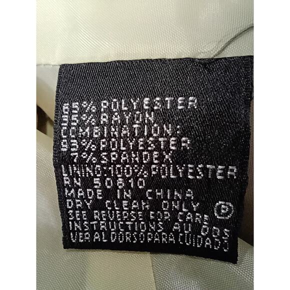 KASPER Women's Blazer Large Polyester Rayon Brown - Picture 3 of 3